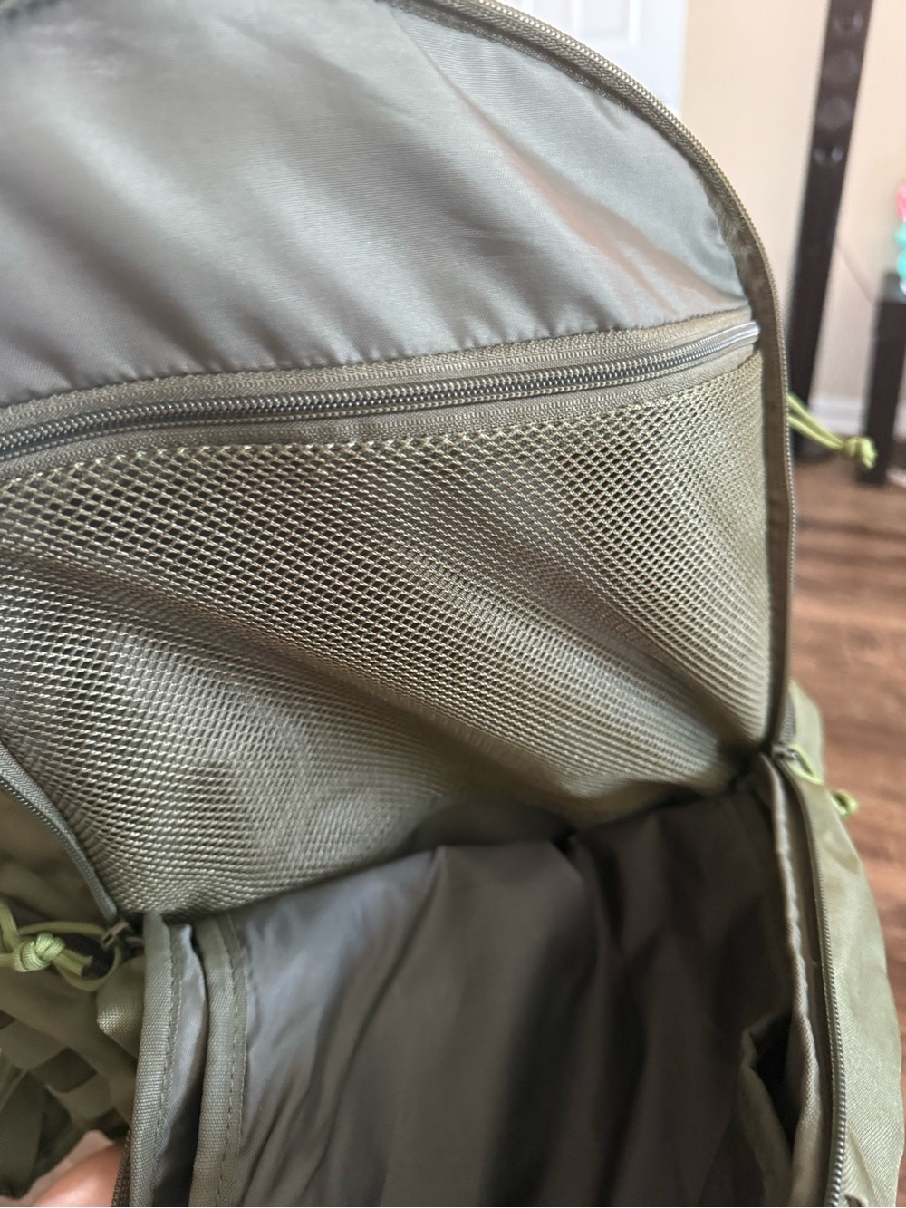 Rugged Field Backpack - Olive Green Tactical Style - Picture 3 of 4